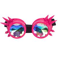 ZAIQUN Kaleidoscope Steampunk Goggles Rivet Steampunk Glasses Glasses