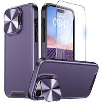 Buysing for iPhone Pro Case with Camera Cover Stand 15 Max 6.7"-Dark