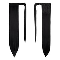 ZAIQUN Clip in Ponytail Wrap Around Long Extension 28 Women(28'', Mix