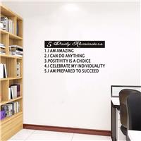 Wall Decals for Men, Inspirational Wall Stickers, Inspired 5 21"X11"