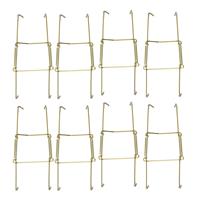 sourcing map Plate Hanger, U Type Zinc Plated Invisible Wall 6-inch 8