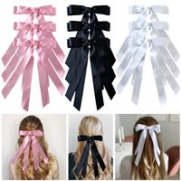 Hair Bows for Women Clips, Bow Hair Clips with Long Tails, Hair 9PCS
