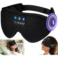 LC-dolida Sleep Mask Headphones for Bluetooth Men,100% Blackout 6A 14