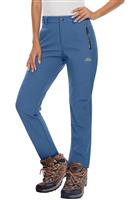 MAGCOMSEN Women's Trousers Pants with Fleece Lined Walking Hiking Blue