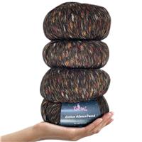 Cotton Alpaca Tweed, DK, Light Worsted Assortment 3 6 (804m/300g),