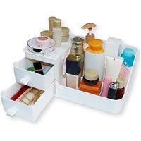 BNPHSIN Makeup Organiser with Drawers, Capacity Large Bathroom(White)