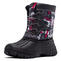 HOBIBEAR Boys Waterproof Winter Snow Boots with Insulation for Cold