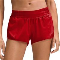 Husnainna Running Shorts for Women Built-in Liner 2.5'' H027-Red-C8M