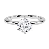 SweetJew Moissanite Engagement Rings for Women Solitaire 1Ct 925