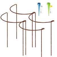 Pack Rusty Bow Plant Support 4 2 Interlinking Hydrangea(21x35cm)