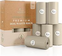 NINA WOOF Dog Poop Bags Rolls - Compostable & 90 Housebreaking