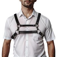 Men Body Chest Belt for Men Adjustable Leather Belts with Buckles Sexy