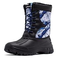 HOBIBEAR Boys Waterproof Winter Snow Boots with Insulation for Cold