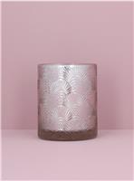 Gisela Graham 6 x Silver Lustre Glass Deco T-Lite Holder