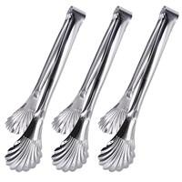 Pieces Buffet Salad Serving Stainless Steel 3 Tongs,DanziX Utensils(12