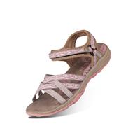 GRITION Women Sandals, Hiking Walking Black Pink (7.5 UK/41 Sand/Pink)