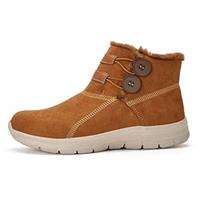 konhill Womens Slip-On Snow Boots - Button Warm Winter Lightweight 8UK