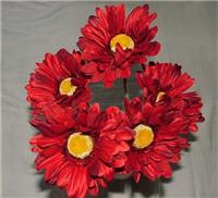 Artificial Single Stem Gerbera with Big Bloom - very dramatic 6 x Red