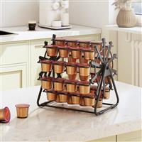 Kitstorack Coffee Pod Holder for K Cup, Capsule Ferris 40 Ticking