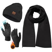 COCASES Winter Beanie Hat Scarf Gloves Set for Men and Women, 3 1 3