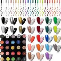 Liner Pen Gel Nail Polish Kit, 25pcs 3D Gold Black Red Green White