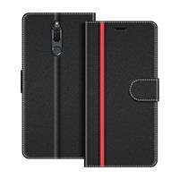 COODIO Phone Case For Huawei Mate Lite, Magnetic Flip 10 10 Black/Red