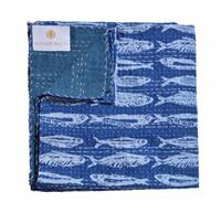 Yuvancrafts Indian Cotton Handmade Kantha Quilt Queen (Twin 90 X 60