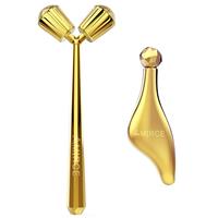 Face Roller Massager, Roller Facial Massager and Gua Sha 3D (Gold)