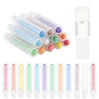 lasuroa Dustless Chalk for Kids, Chalkboard Chalk 12pcs Colored (White