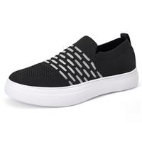 Wryweir Women's Lightweight Fashion Casual Walking Shoes,7.5 Black