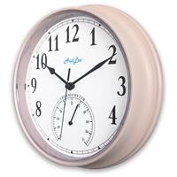AudLee (NEW) Tub Indoor Wall Clock with Thermometer. Battery 25cm