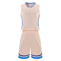 Topeter Mens Basketball Shirt and Sports Training Shorts Set Pink 4XL