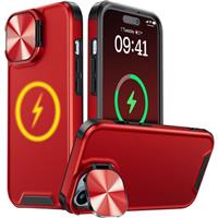 Buysing Magnetic Case for iPhone Case/iPhone Case with 14 13 6.1-Red
