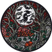 Witch in Full Moon Sew on Patch - Scary Iron on Patches for 80X80