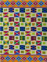 Roya Kente Style Cotton Fabric Textile Inspired 6 5.5m x1.2m Making 4)
