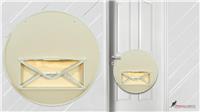PanaMORE Half Trasparent Mail Catcher Letterboxes, Letterbox Box Red)