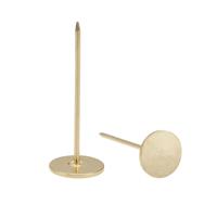 sourcing map Upholstery Nails Tacks Flat Head 18mmx50mm Gold 40