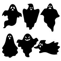 YUET Halloween Decorations Outdoor,Halloween Ghost Silhouette Black 6