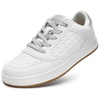 STQ Trainers for Womens Tennis Shoes Ladies White Walking White 5.5