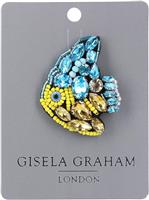 Gisela Graham 6 x Turquoise Jewelled Fish Brooch