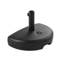 FLAME&SHADE Half Round Water Fillable Base Stand Weight for 18kg Black
