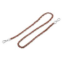 sourcing map Purse Chain Strap, Leather Iron Flat Chain Strap 32