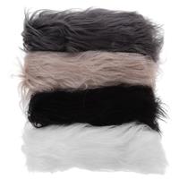 SEWACC Trim Ribbon, Fabric Shaggy Patches DIY Craft 4pcs Faux Faux Fox