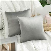 MIULEE Velvet Soft Decorative Square Throw Pillow Case 12"x12" 2