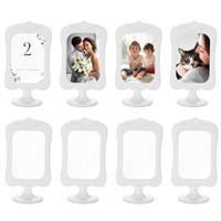 NUPTIO Photo Frame Double Sided: Set of Inch Picture Stand 8 6x4 White