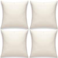 Yonous Cushion Covers, Soft Premium 4, White, 16 x 16 40 x 40 cm