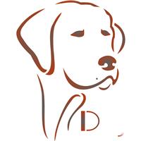 Dog Stencil - (L) - Reusable Pet Animal Wall Stencil 16.5 x 21.5cm
