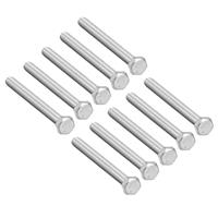sourcing map Bolts Stainless Steel Screw M6x70mm Hex 304 Hexagon 10pcs