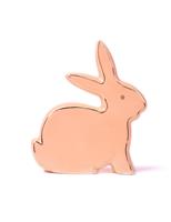 HAUCOZE Rabbit Arts Figurine Modern Decor Sculpture Bunny Yellow 14cm