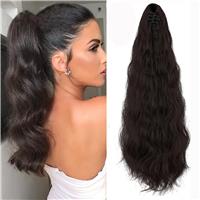 ZAIQUN inch Curly Synthetic Hair Piece Ponytail 18 Extension Mix